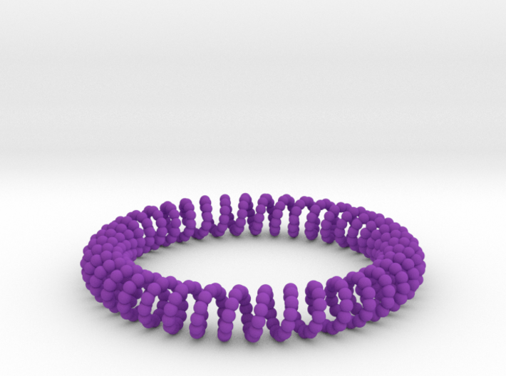 Bangle Bracelet Spiral Beads 3d printed 