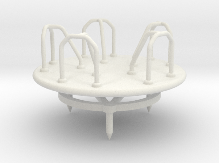 Children's Merry-go-Round, HO Scale (1:87) 3d printed 