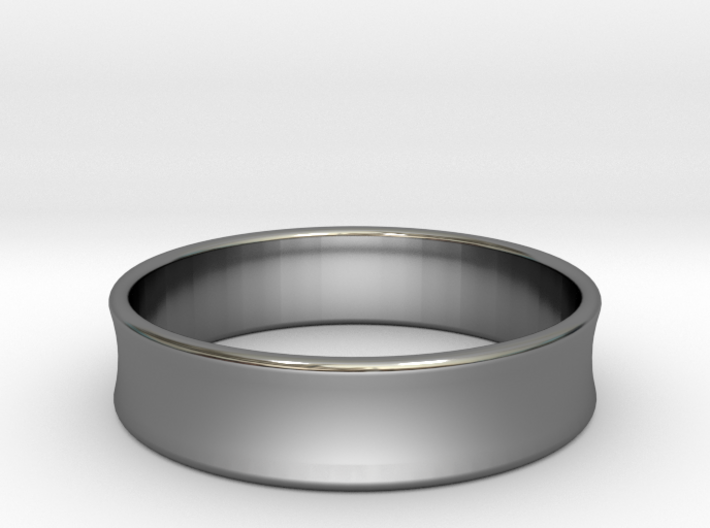 Concave Ring Band all sizes, multisize 3d printed