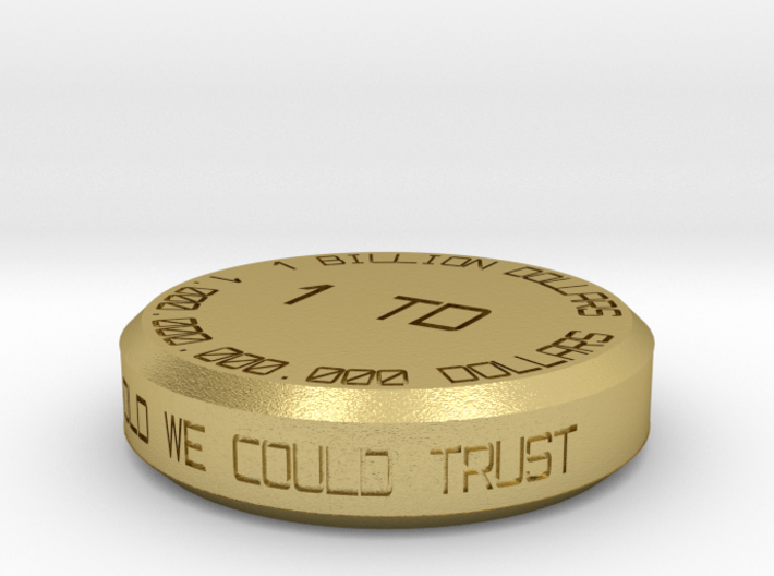 Expensive Billion Dollar Coin #2 3d printed 