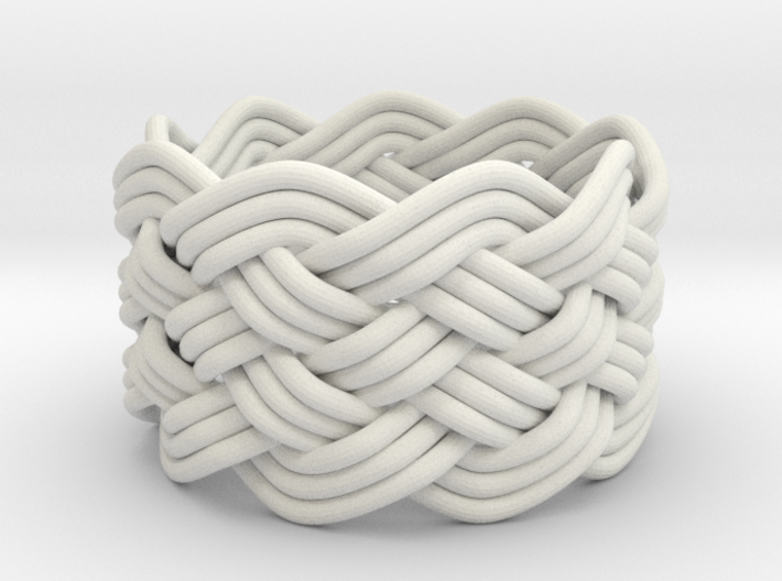 Turk's Head Knot Ring 6 Part X 9 Bight - Size 7 3d printed 