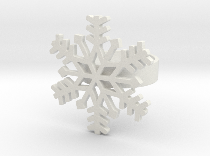Snowflake Ring Size 7 3d printed 