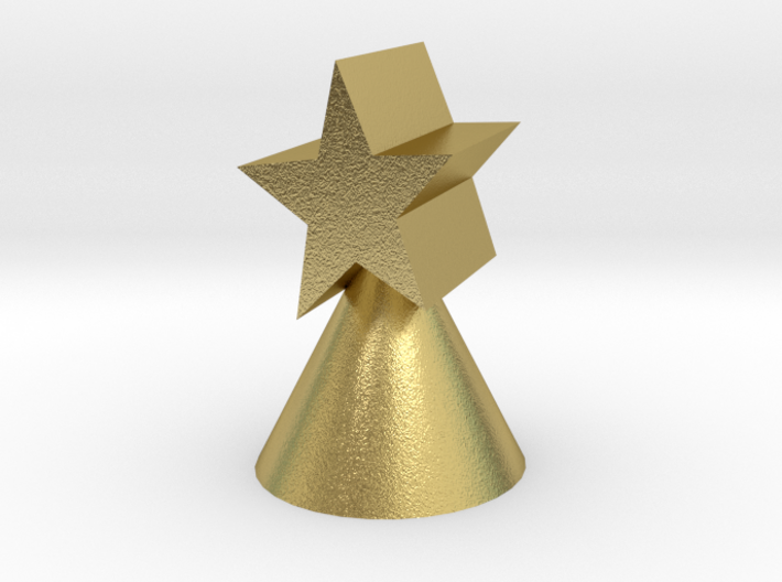Xmas star ornament for small trees 3d printed 