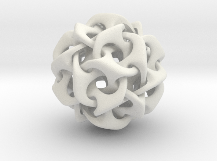 Dodecahedron IV, medium 3d printed 