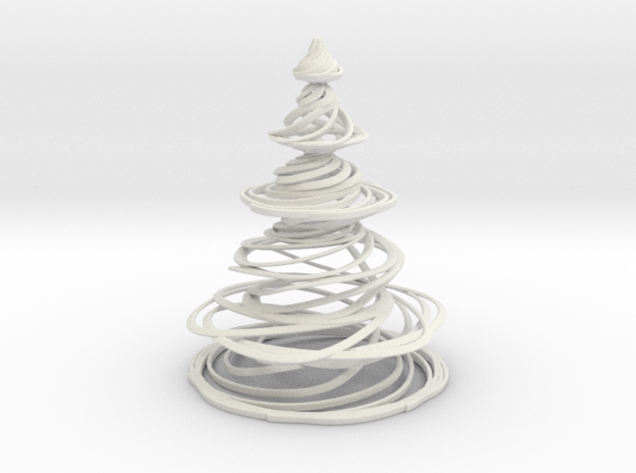 Swirly Christmas Tree 3d printed 
