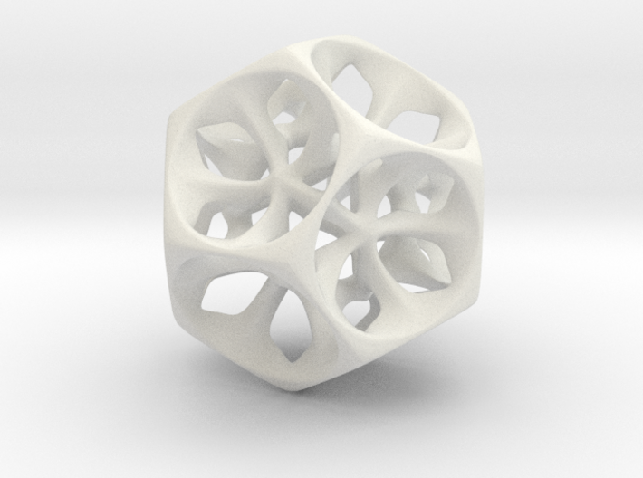 Dodecahedron XI, medium 3d printed 