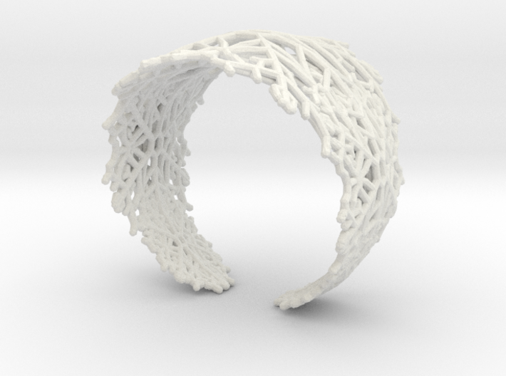 Snowflake Fractal Bracelet 3d printed 