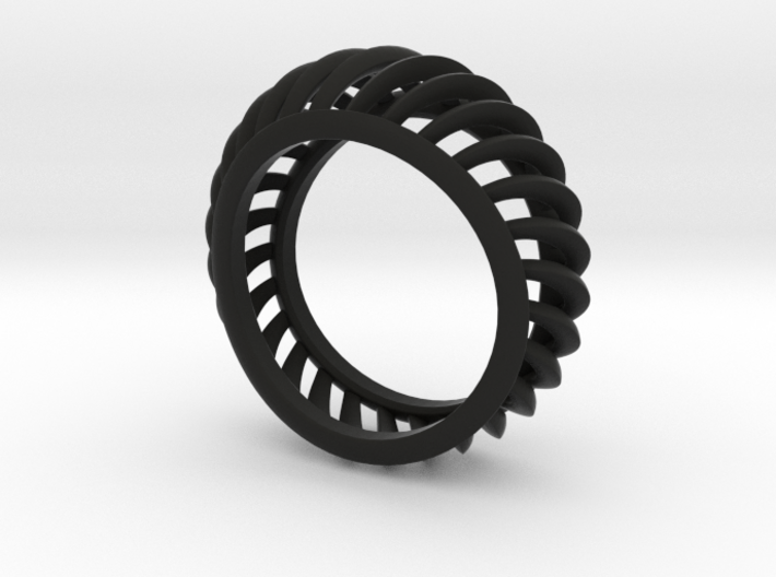 Rail Arcs Ring - Size 6.75    3d printed 