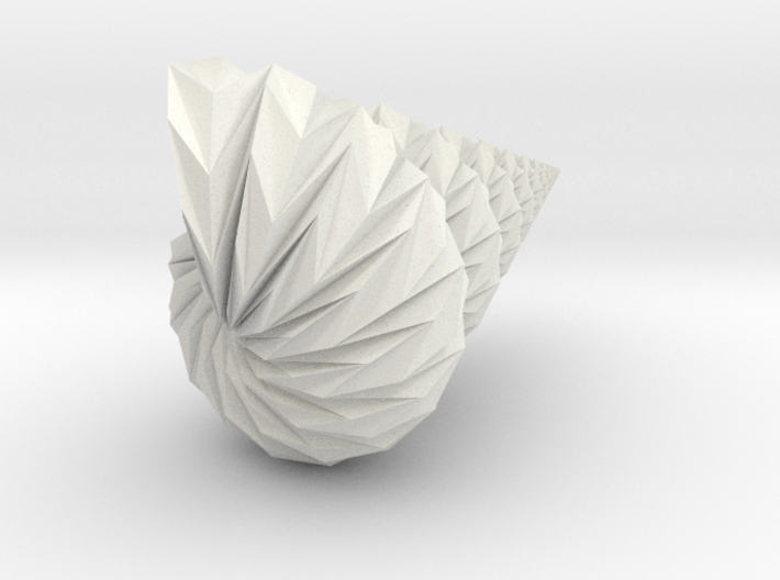 Reversi Origami Shell - Seashell 3d printed 