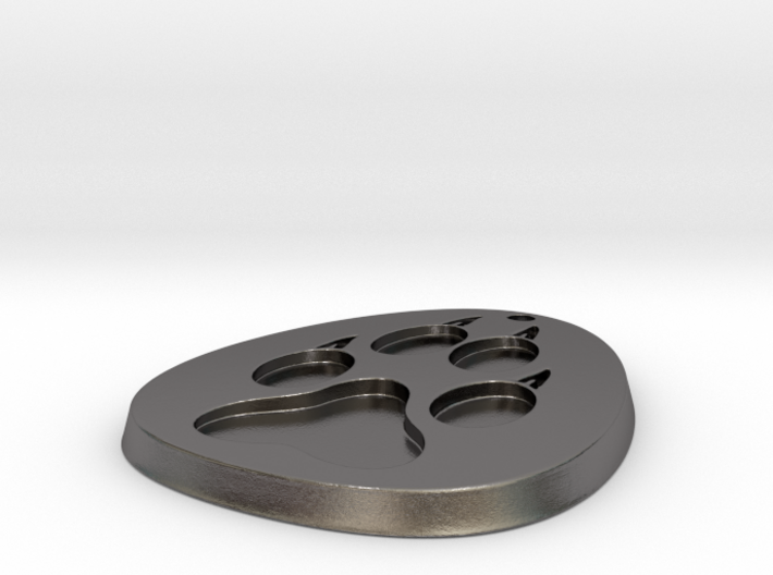 Paw Medallion Solid 3d printed 