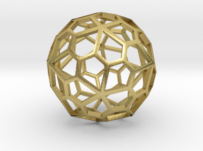 Polyhedral Pendant 3d printed 