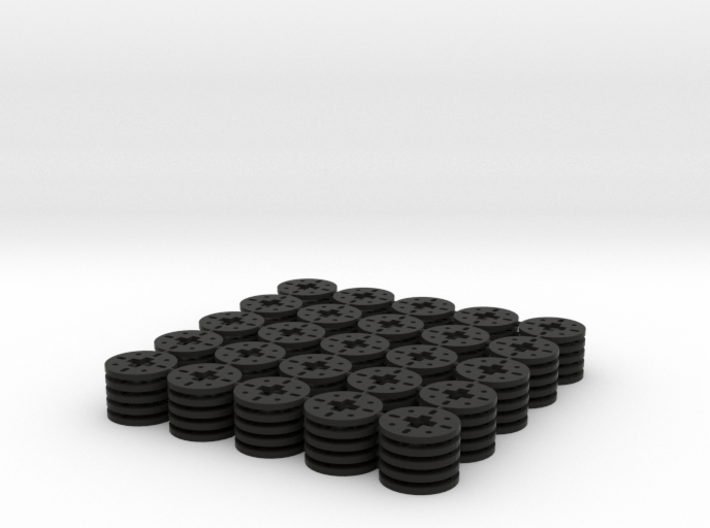 Circular washer for Lego axles (x 125) 3d printed 