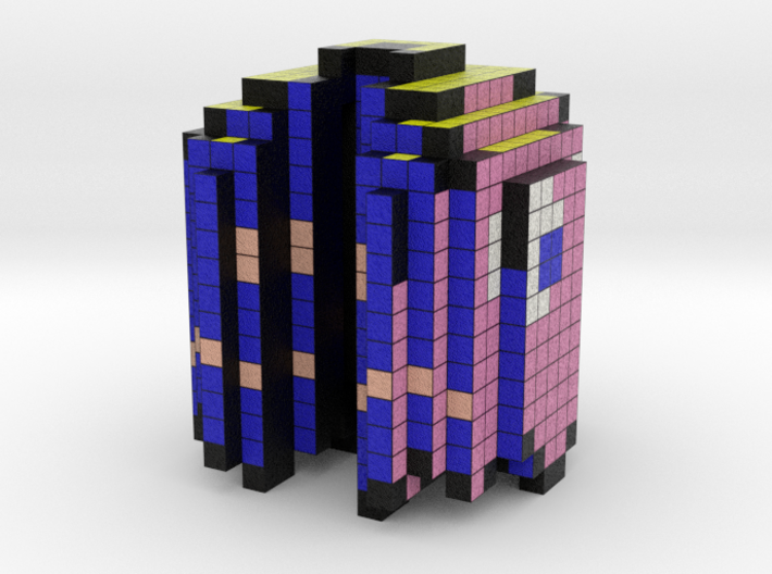 8-bit cutout (Pacman) 3d printed 