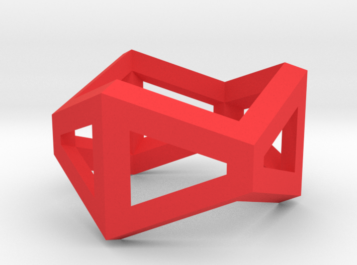 Trapezoid Ring Pendant 3d printed 