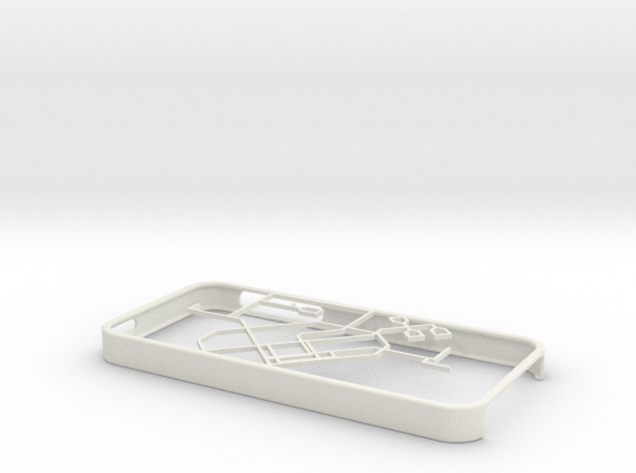 Singapore MRT network map iPhone 5s case 3d printed 