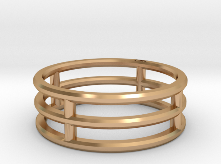 Minimalist Triple Band Ring Size 6 3d printed 