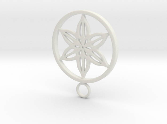 flower pendant 3d printed 
