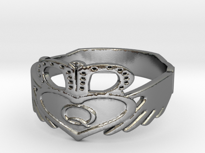 Claddagh Ring Size 9 3d printed 