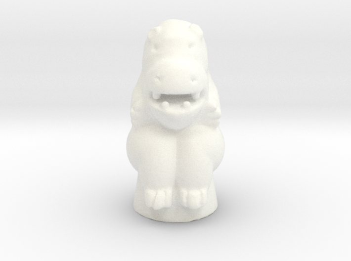 Hippo Game Token 3d printed