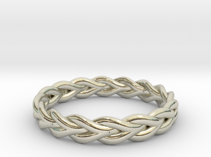 Ring of braided rope 3d printed