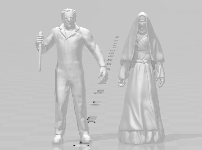 The Nun miniature model fantasy games dnd rpg  3d printed 