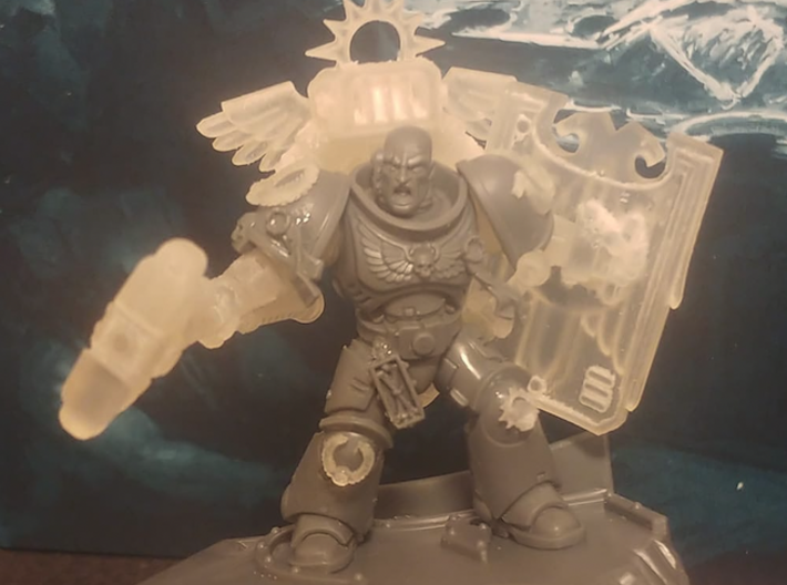 Chaos Marine - Adjustable Arms 3d printed 