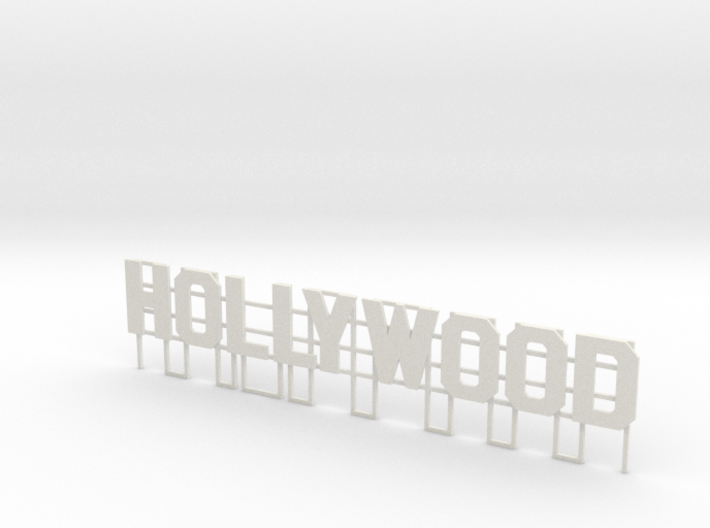 Hollywood Sign N scale 3d printed