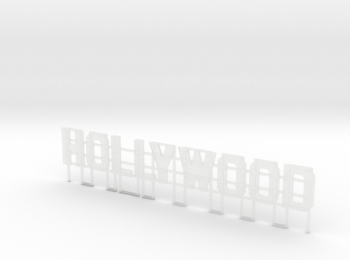 Hollywood Sign N scale 3d printed