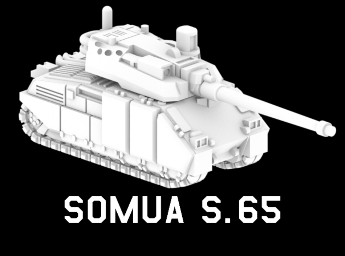 SOMUA S.65 3d printed