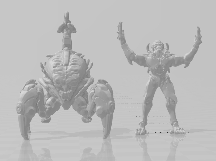 Robo Arachnoid monster miniature model games rpg 3d printed 