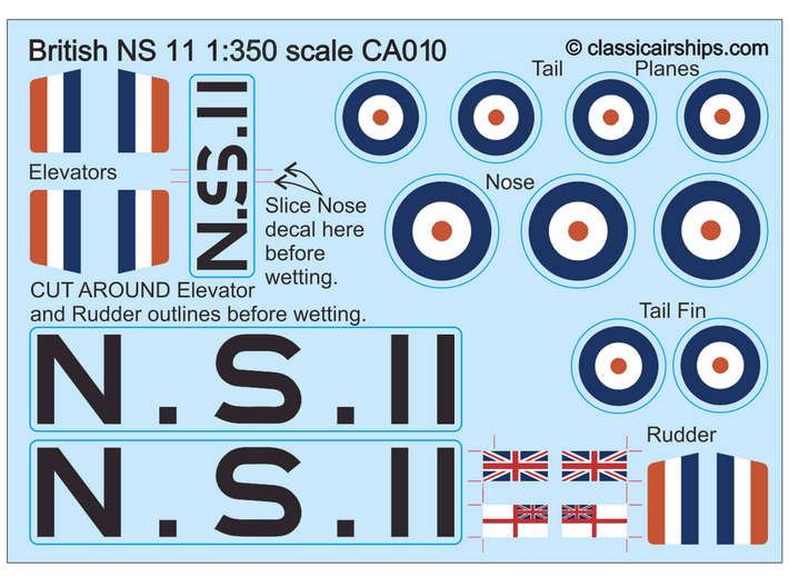 North Sea Class super detail parts 3d printed NS11 waterslide decals available separately