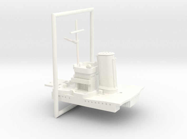 1/700 USS Pensacola (1942) Rear Superstructure 3d printed