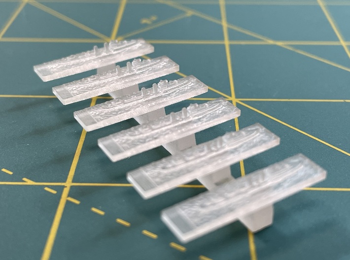HMS Griffin 1940 1:6000 scale 3d printed Prototype printed in ultra clear fine detail plastic