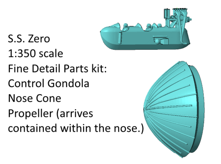 SS Zero Fine Detail parts set 3d printed