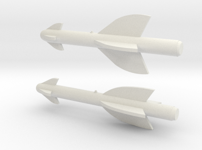1/72 Scale AGM-119 Penguin Mk2 and Mk3 3d printed