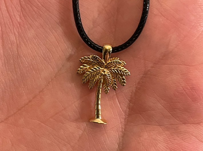 Palm Tree Pendant 3d printed 