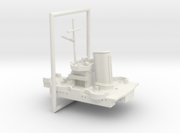 1/600 USS Salt Lake City (1945) RearSuperstructure 3d printed