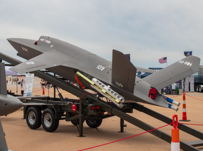 Kratos XQ-58 Valkyrie Unmanned Aerial System (UAS) 3d printed 