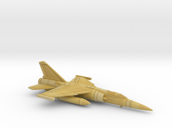 1:285 Scale Mirage F1C (Drop Tanks Only, Gear Up) 3d printed