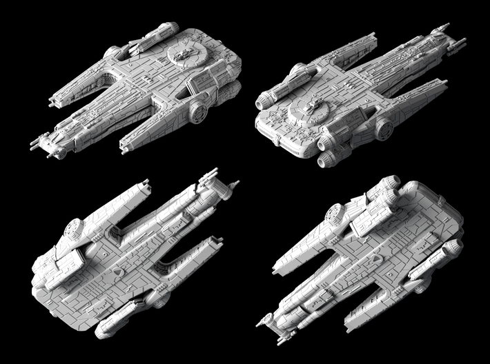 ZH-40 Tribune Light Freighter (1/270) 3d printed 