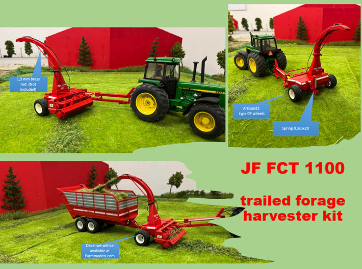 JF FCT 1100 Forage Harvester 3/3 (Pickup) 3d printed 