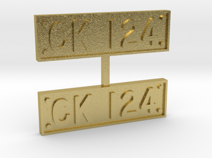 TRA CK124 Numberplates 3d printed 