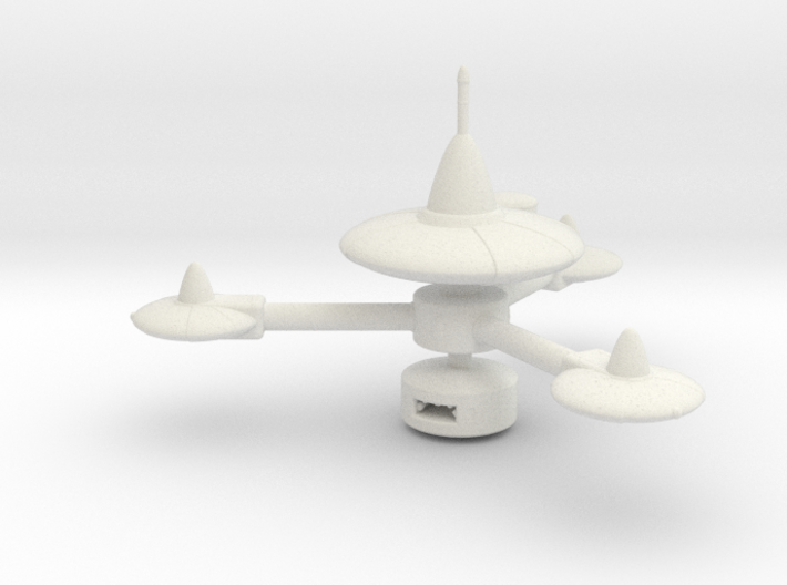 K-7 Type Space Station 1/7000 Attack Wing 3d printed