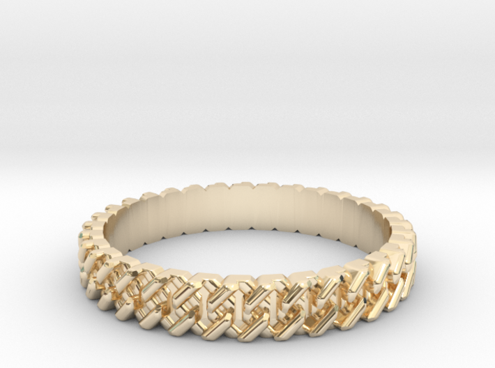 Cuban Link Ring All sizes, Multisize - small 3d printed