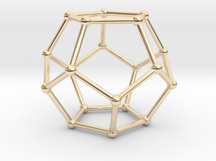 pentahedron necklace 3d printed
