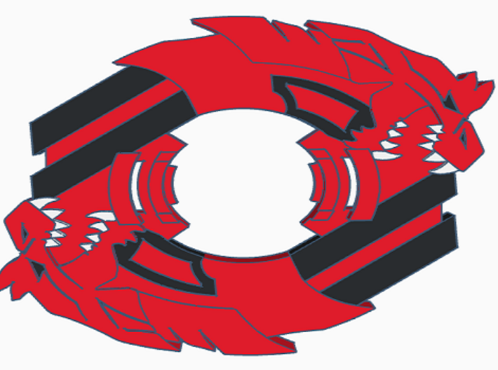 Beyblade Devil Dinosaur | Custom Attack Ring 3d printed 