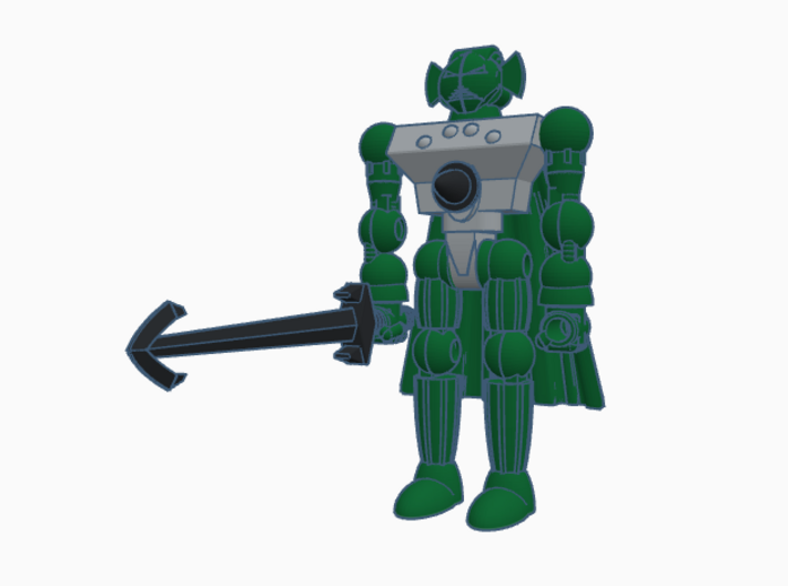 Emerald Emperor Micronauts Figure 3d printed Emerald Emperor