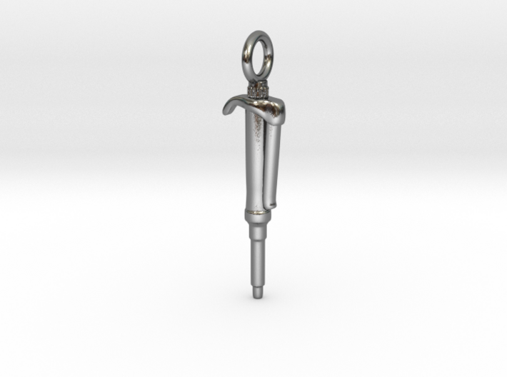 Pipette Pendant - Science Jewelry 3d printed 