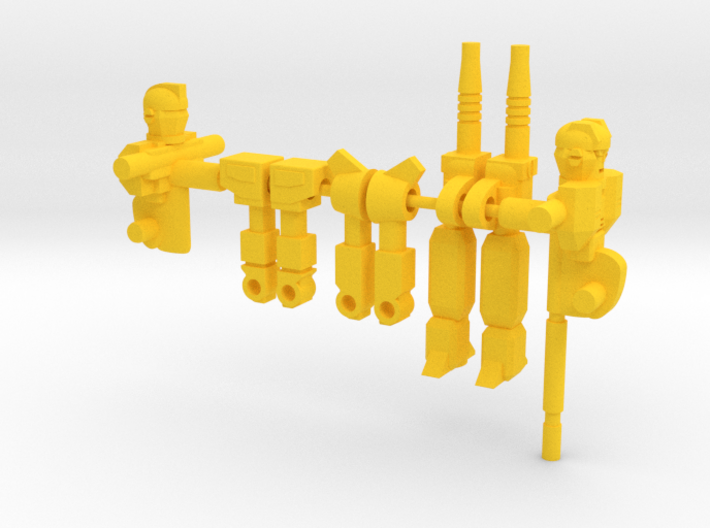 Team Supreme RoGunners  3d printed Yellow Parts