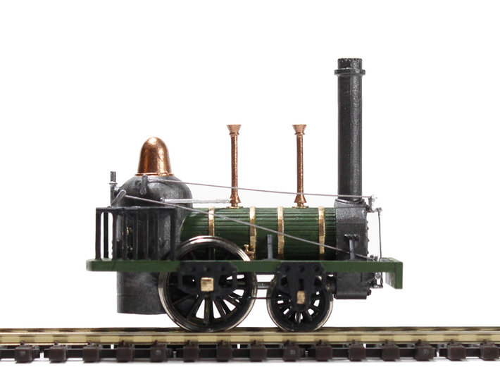 Norristown RR 2-2-0 Steam Engine &quot;Velocity&quot; 1833 3d printed Painted and detailed model.